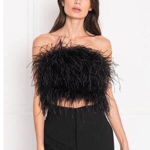 Feather Tube Top